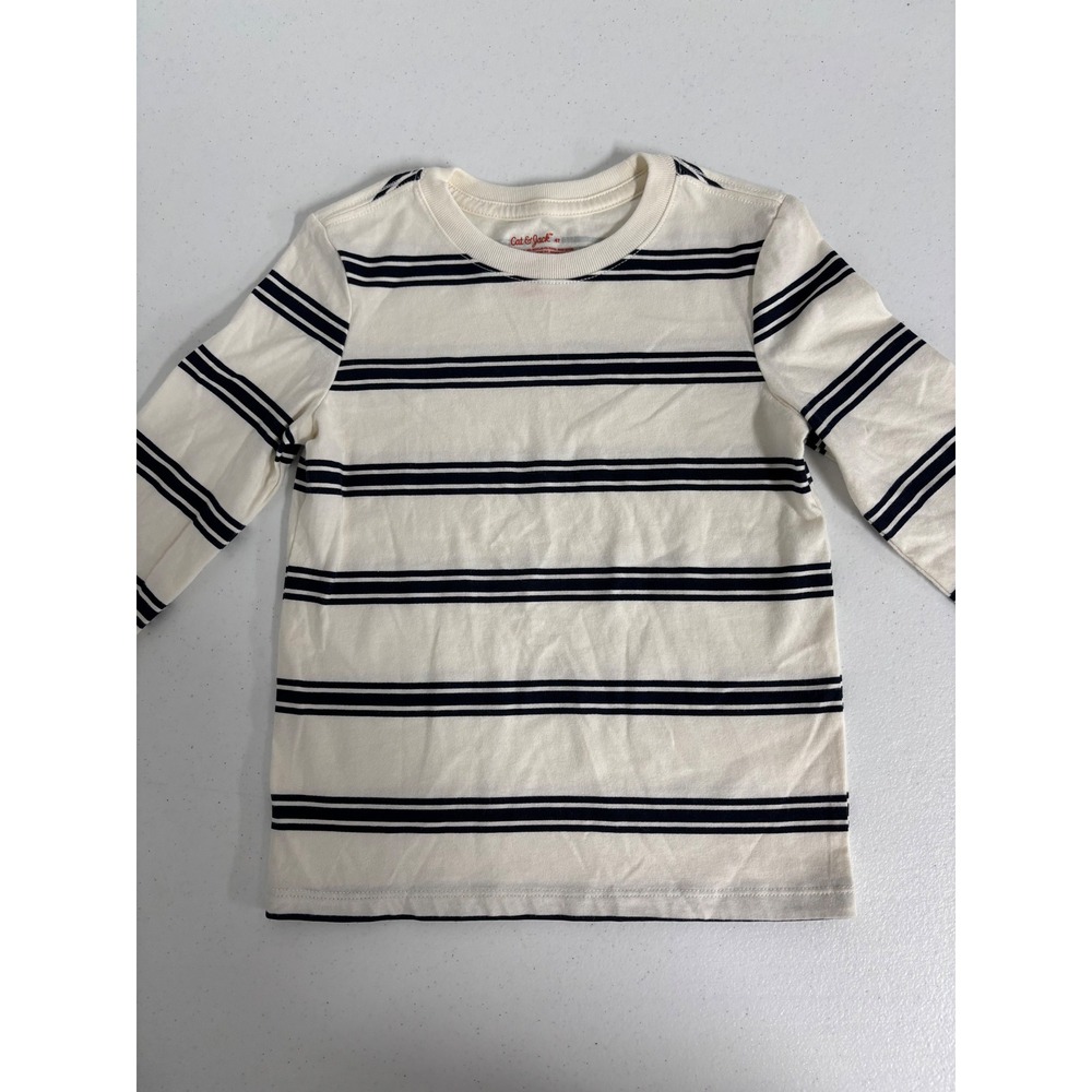 Carter's Cat & Jack Boys 4T Long Sleeve Shirts Bundle Striped Henley Polo 3pc - Picture 6 of 10